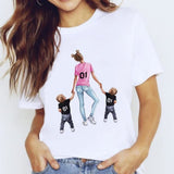 r Women Mama Harajuku Girl Mom Love Kawaii Print Graphic T Shirt Tee Top CZ23201 / XXL