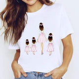 r Women Mama Harajuku Girl Mom Love Kawaii Print Graphic T Shirt Tee Top CZ25697 / XXL