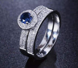 Sapphire Luxury 18K Gold Plated Band Ring