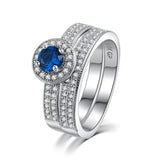 Sapphire Luxury 18K Gold Plated Band Ring
