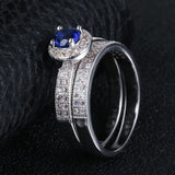 Sapphire Luxury 18K Gold Plated Band Ring