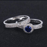 Sapphire Luxury 18K Gold Plated Band Ring