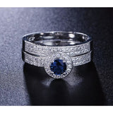 Sapphire Luxury 18K Gold Plated Band Ring