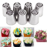 Set of 7 Easy Flower Icing Tips