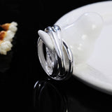 Silver Three Circle Ring
