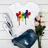 Women 3D Print Fashion Tops Graphic Female Tee T-Shirt CZ21113 / XXL