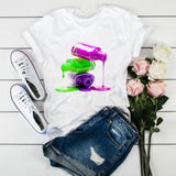 Women 3D Print Fashion Tops Graphic Female Tee T-Shirt CZ21116 / XXL