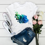 Women 3D Print Fashion Tops Graphic Female Tee T-Shirt CZ21119 / S