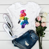 Women 3D Print Fashion Tops Graphic Female Tee T-Shirt CZ21120 / XXL