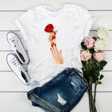 Women 3D Print Fashion Tops Graphic Female Tee T-Shirt CZ25419 / S