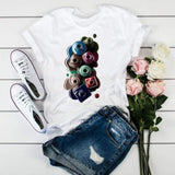 Women 3D Print Fashion Tops Graphic Female Tee T-Shirt CZ21101 / XXL