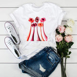 Women 3D Print Fashion Tops Graphic Female Tee T-Shirt CZ21108 / XXL