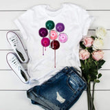Women 3D Print Fashion Tops Graphic Female Tee T-Shirt CZ21105 / XXL