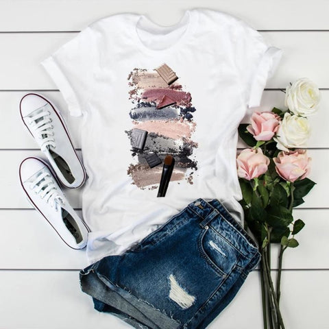 Women 3D Print Fashion Tops Graphic Female Tee T-Shirt