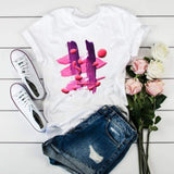 Women 3D Print Fashion Tops Graphic Female Tee T-Shirt CZ21102 / XL