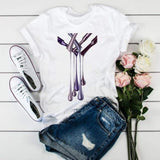 Women 3D Print Fashion Tops Graphic Female Tee T-Shirt CZ21107 / L