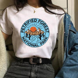 Women Cactus Flower Happy Fashion Short Sleeve Tees Tops Graphic T Shirt CZ20343 / M