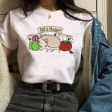 Women Cactus Flower Happy Fashion Short Sleeve Tees Tops Graphic T Shirt CZ20355 / M