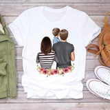 Women Cartoon Super Mom Life Momlife Mama Mother Summer Print Lady T-shirts Top T Shirt Ladies Womens Graphic Female Tee T-Shirt CZ24628 / L