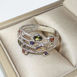 Women Engagement Silver Ring 925 Sterling Wedding Jewelry