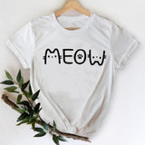 Women Leopard Heart Graphic T shirt Top Print Tee T-Shirt CZ24088 / S
