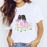 Women Mama Girls Mom Love Print Graphic T Shirt Tee T-Shirt CZ23218 / M