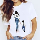 Women Mama Girls Mom Love Print Graphic T Shirt Tee T-Shirt CZ23220 / M