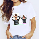 Women Mama Girls Mom Love Print Graphic T Shirt Tee T-Shirt CZ23205 / M