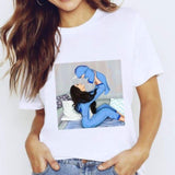 Women Mama Girls Mom Love Print Graphic T Shirt Tee T-Shirt CZ23207 / S