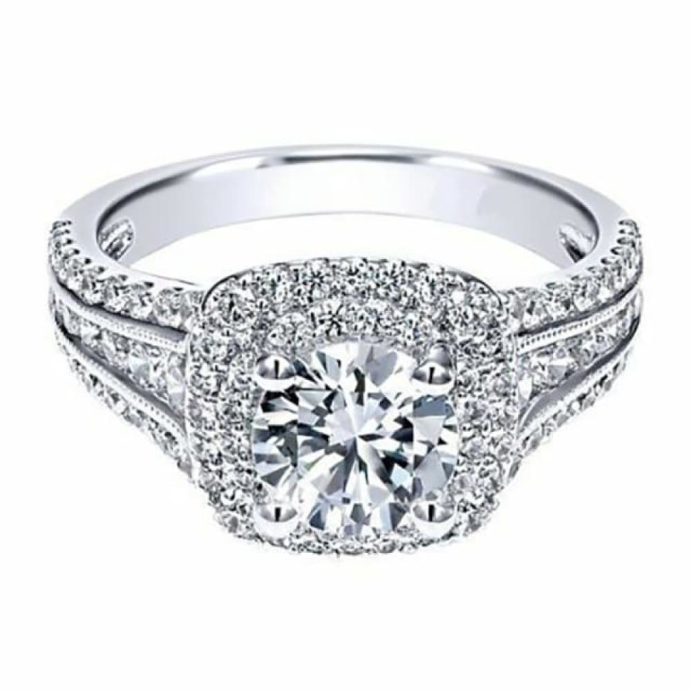 DJMJHG Anello Donna In Argento 925 Con Zirconie Cubiche – Gioiello Elegante Per Fidanzamento, Matrimonio, Stile Vintage
