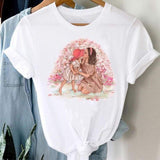 Women Striped Boys Cute Mom Crown Mother Mama Fashion Graphic T shirt Top Print Tee T-Shirt CZ24121 / XXL