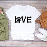 Women T-shirts Cartoon Avocado Fruit Funny Love Graphic Top Print Shirt Tee T-Shirt CZ23098 / XL