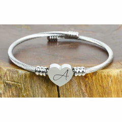 Women's Ladies Stainless Steel WORDS Bar Bracelet Free Engraving