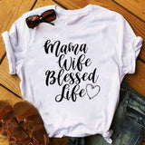Women’s Mama Letters Fashion Mom Mother Day Graphic Tee T-Shirt Top CZ20856 / XXL