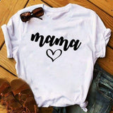 Women’s Mama Letters Fashion Mom Mother Day Graphic Tee T-Shirt Top CZ20863 / XXL