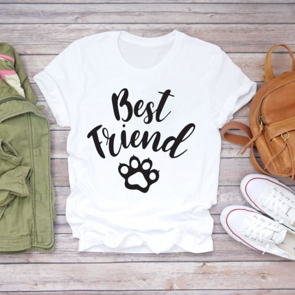 Women’s T-shirts Bee Busy Day Coffee Cartoon Kawaii Graphic Top Print Shirt Tee T-Shirt CZ23097 / XL